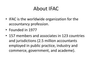 About IFAC