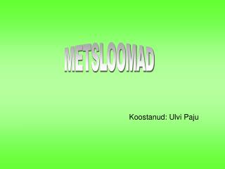 METSLOOMAD