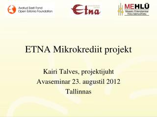 ETNA Mikrokrediit projekt