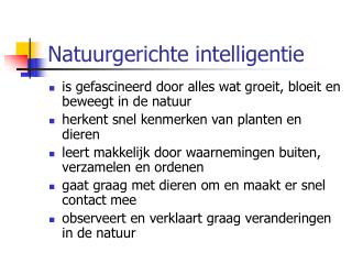 Natuurgerichte intelligentie