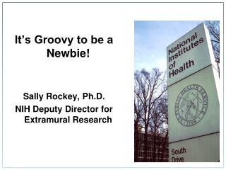 It’s Groovy to be a Newbie! Sally Rockey, Ph.D. NIH Deputy Director for Extramural Research