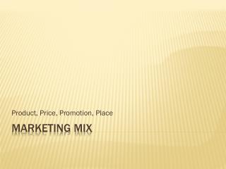 Marketing mix