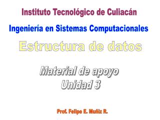 Estructura de datos