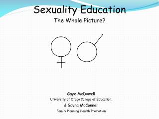 Sexuality Education The Whole Picture?