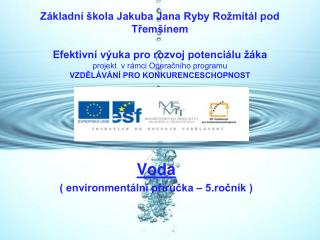 Voda ( environmentální příručka – 5.ročník )