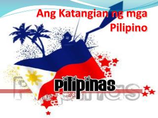 Ang Katangian ng mga Pilipino