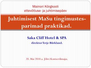 Mainori Kõrgkooli ettevõtluse- ja juhtimisepäev