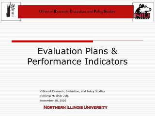 Evaluation Plans &amp; Performance Indicators