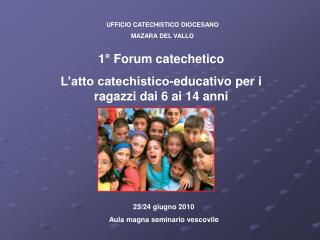 UFFICIO CATECHISTICO DIOCESANO MAZARA DEL VALLO