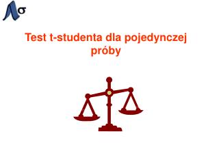 Test t-studenta dla pojedynczej próby