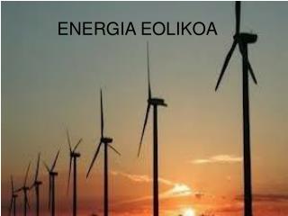 ENERGIA EOLIKOA