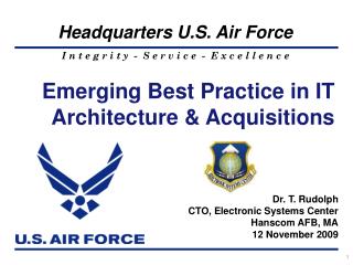 Emerging Best Practice in IT Architecture &amp; Acquisitions