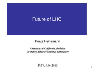 Future of LHC
