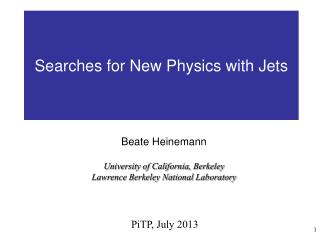 Searches for New Physics with Jets