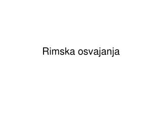 Rimska osvajanja