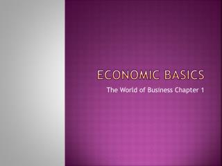 Economic Basics