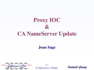 Proxy IOC &amp; CA NameServer Update