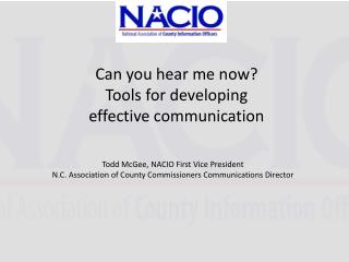 Can you hear me now? Tools for developing effective communication