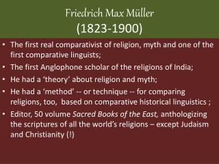 Friedrich Max Müller (1823-1900)