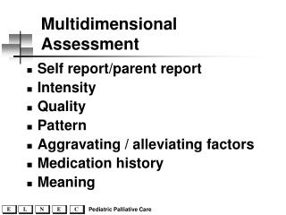 Multidimensional Assessment