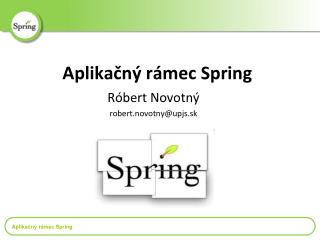 Aplikačný rámec Spring