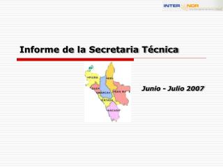 Informe de la Secretaria Técnica