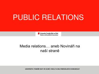 PUBLIC RELATIONS