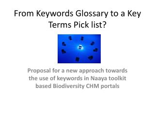 From Keywords Glossary to a Key Terms Pick list?
