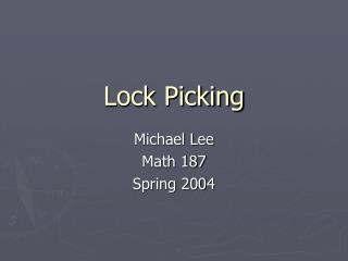 Lock Picking