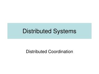 Distributed Systems