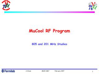 MuCool RF Program