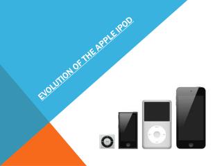 Evolution of the apple ipod