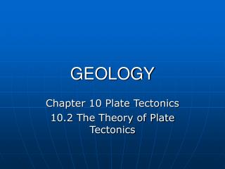 GEOLOGY