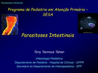 Programa de Pediatria em Atenção Primária – SESA Parasitoses Intestinais