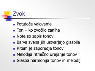 Zvok