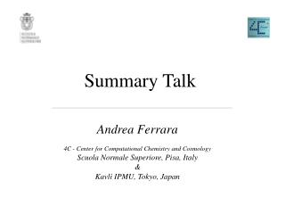 Summary Talk