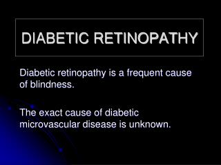 DIABETIC RETINOPAT HY