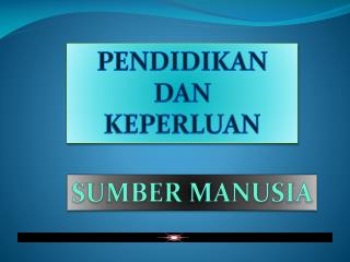 SUMBER MANUSIA