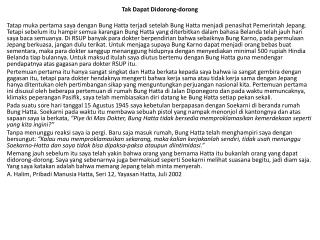 Tak Dapat Didorong-dorong