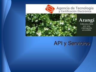 API y Servicios