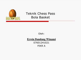 Teknik Chess Pass Bola Basket