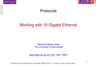 Protocols Working with 10 Gigabit Ethernet