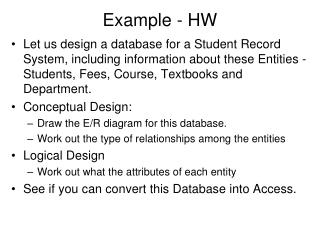 Example - HW