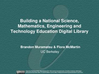 Building a National Science, Mathematics, Engineering and Technology Education Digital Library