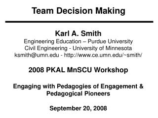 Team Decision Making