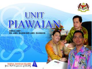 CARTA FUNGSI UNIT KEPIAWAIAN: