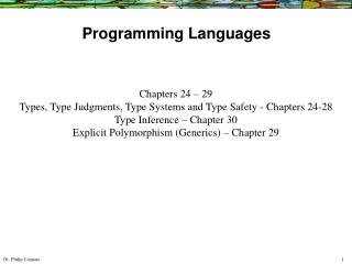 Programming Languages