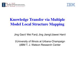 Knowledge Transfer via Multiple Model Local Structure Mapping