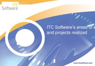 ITC Software’s areas of activity and projects realized