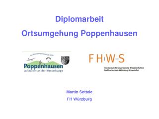 Diplomarbeit Ortsumgehung Poppenhausen Martin Settele FH Würzburg